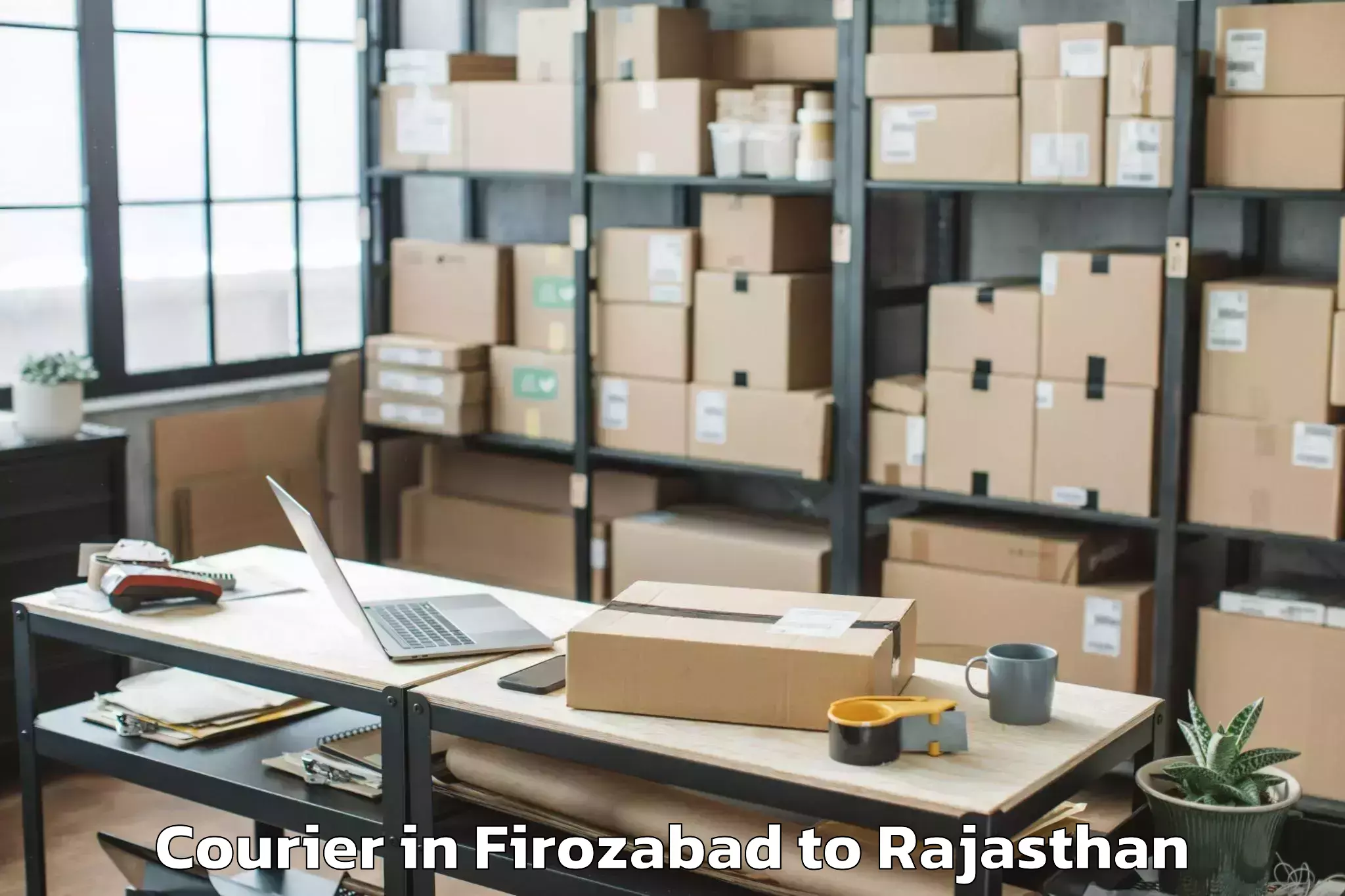 Top Firozabad to Ajmer Courier Available